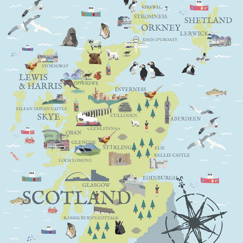 BOYNS161:Scotland map