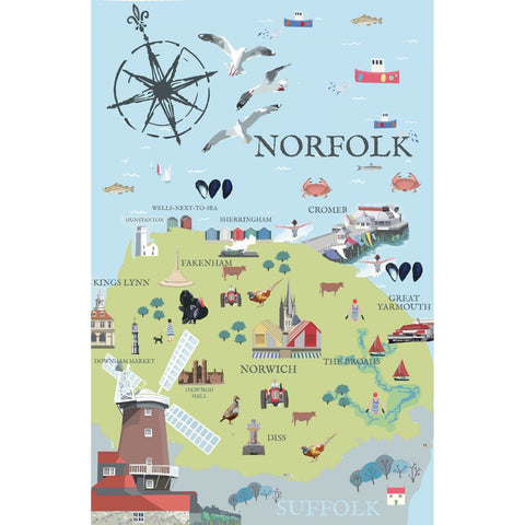 BOYNS030 : Norfolk Map