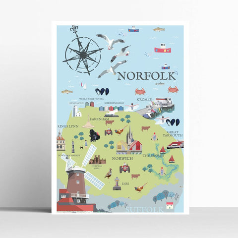 BOYNS030 : Norfolk Map