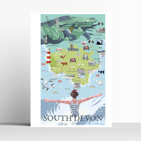 BOYNS125 : South Devon map