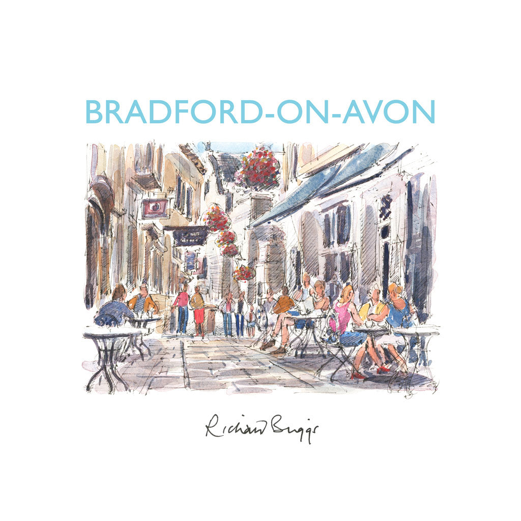 BRI263: Bradford on Avon Summer's day in the Shambles, Bradford on Avon
