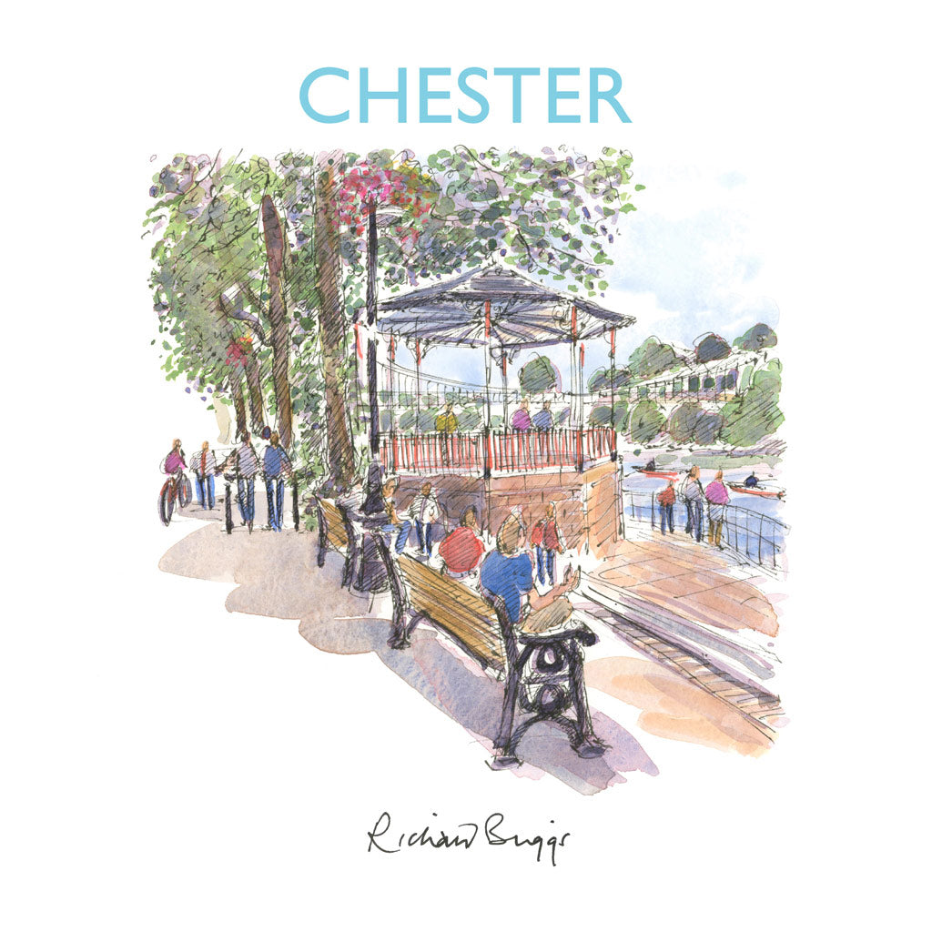 BRI285: Chester Relaxing by the River Dee, Chester