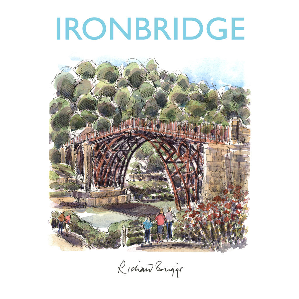 BRI304: Ironbridge Overlooking the River Severn at Ironbridge