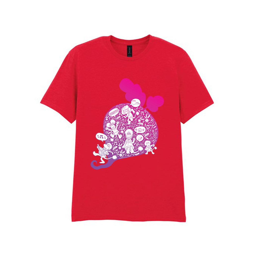 Party Doodle - Fraggle Rock T-Shirt Red