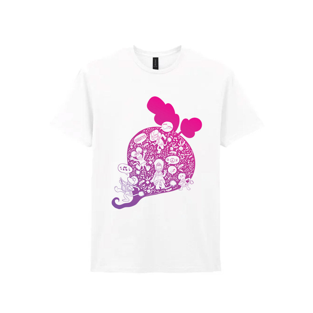 Party Doodle - Fraggle Rock T-Shirt White