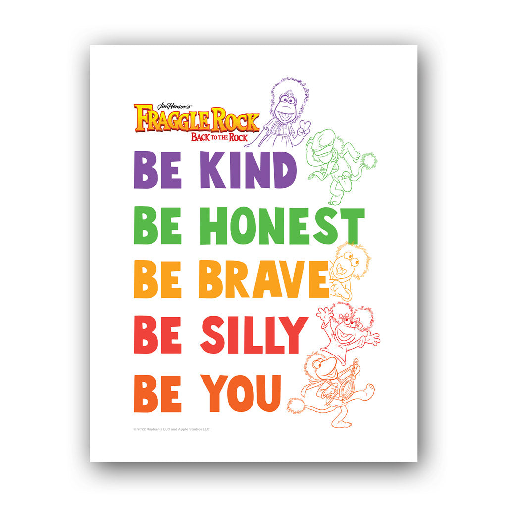 Be You Inspirational - Fraggle Rock Art Print