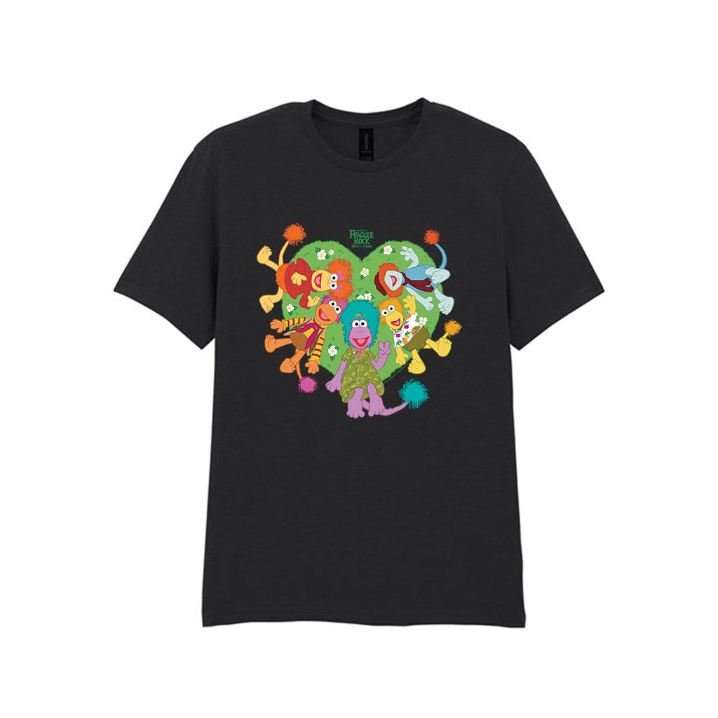 The Green Leafy Heart - Fraggle Rock T-Shirt Black