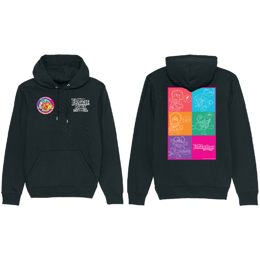 Pop Art - Fraggle Rock Hoodie Black