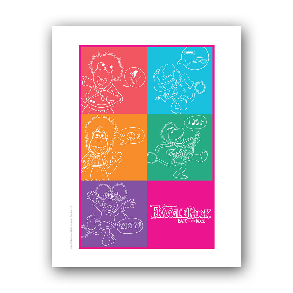 Pop Art - Fraggle Rock Art Print