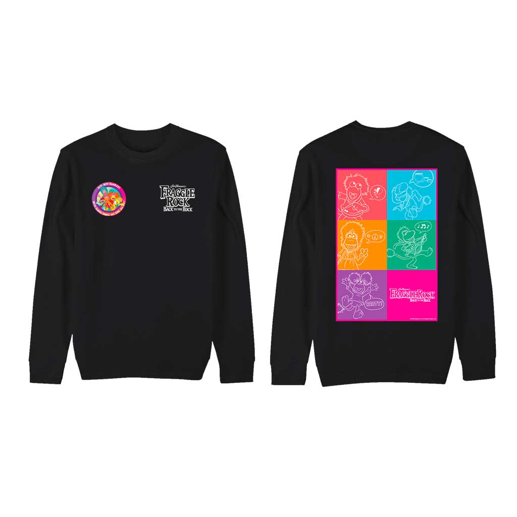 Pop Art - Fraggle Rock Sweatshirt Black