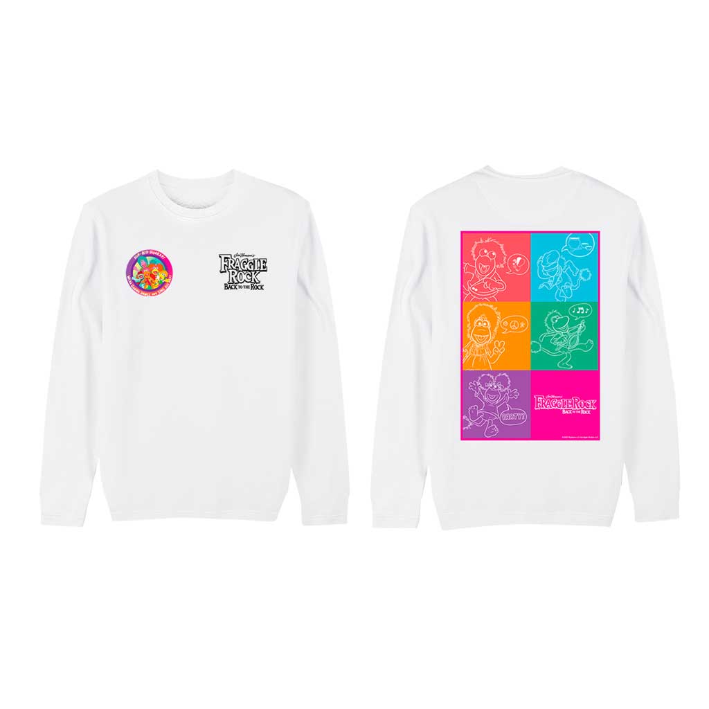 Pop Art - Fraggle Rock Sweatshirt White