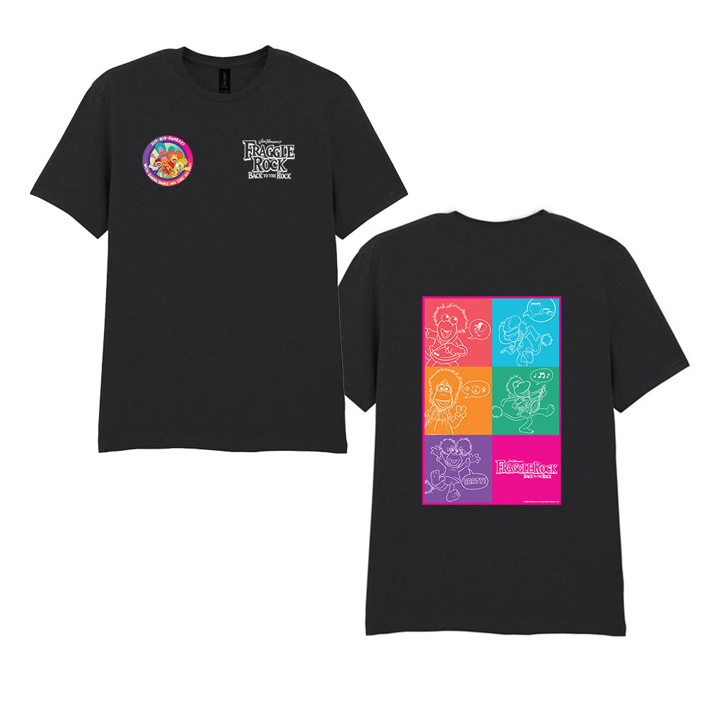 Pop Art - Fraggle Rock T-Shirt Black
