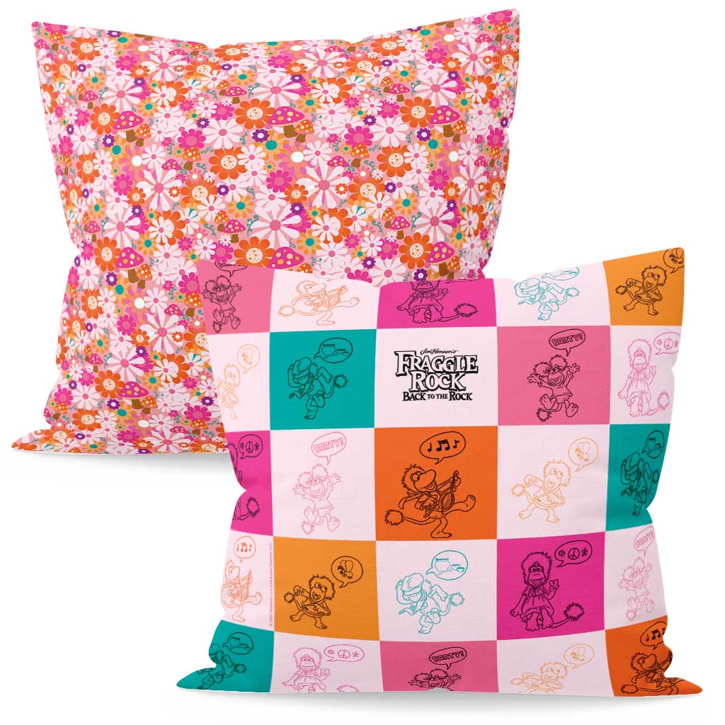 Colourful Checkered - Fraggle Rock Cushion