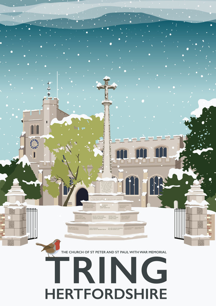 Tring Church, Hertfordshire Winter