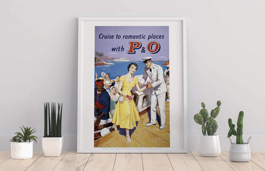 Cruise To Romantic Places With P&O - Premium Art Print
