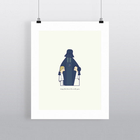 May The Love Be With You 24" x 32" Matte Mounted Print
