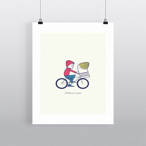 I Believe In You 24" x 32" Matte Mounted Print