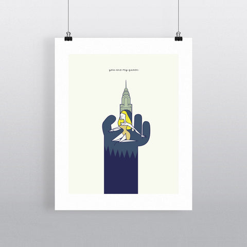 You Are My Queen 24" x 32" Matte Mounted Print