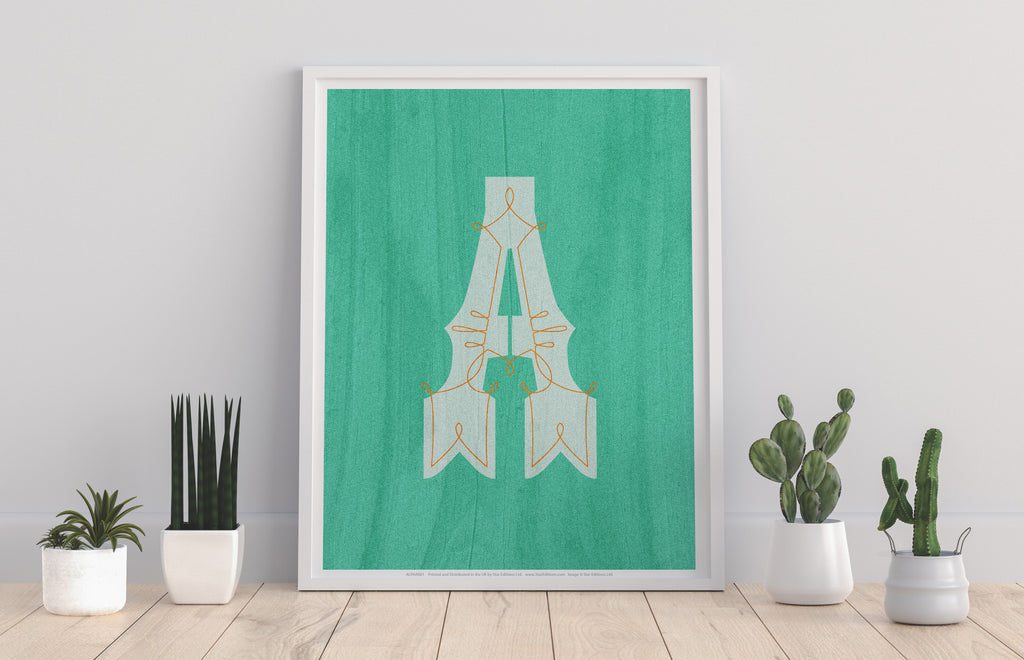 Letter A Alphabet - 11X14inch Premium Art Print