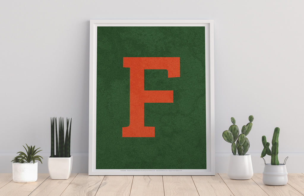 Letter F Alphabet - 11X14inch Premium Art Print