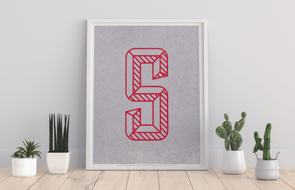 Letter S Alphabet - 11X14inch Premium Art Print
