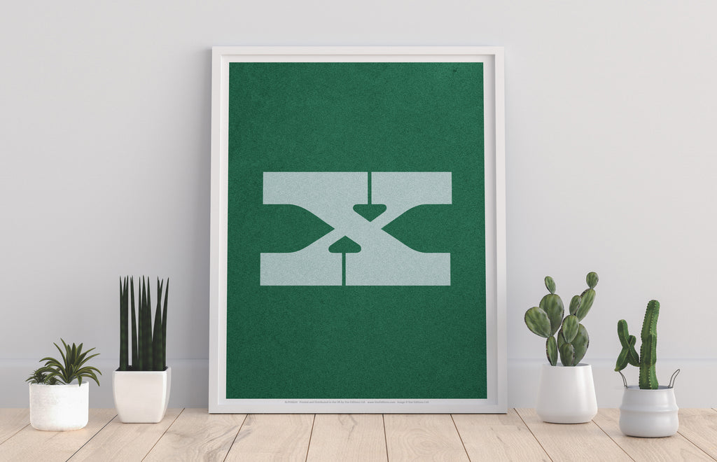 Letter X Alphabet - 11X14inch Premium Art Print
