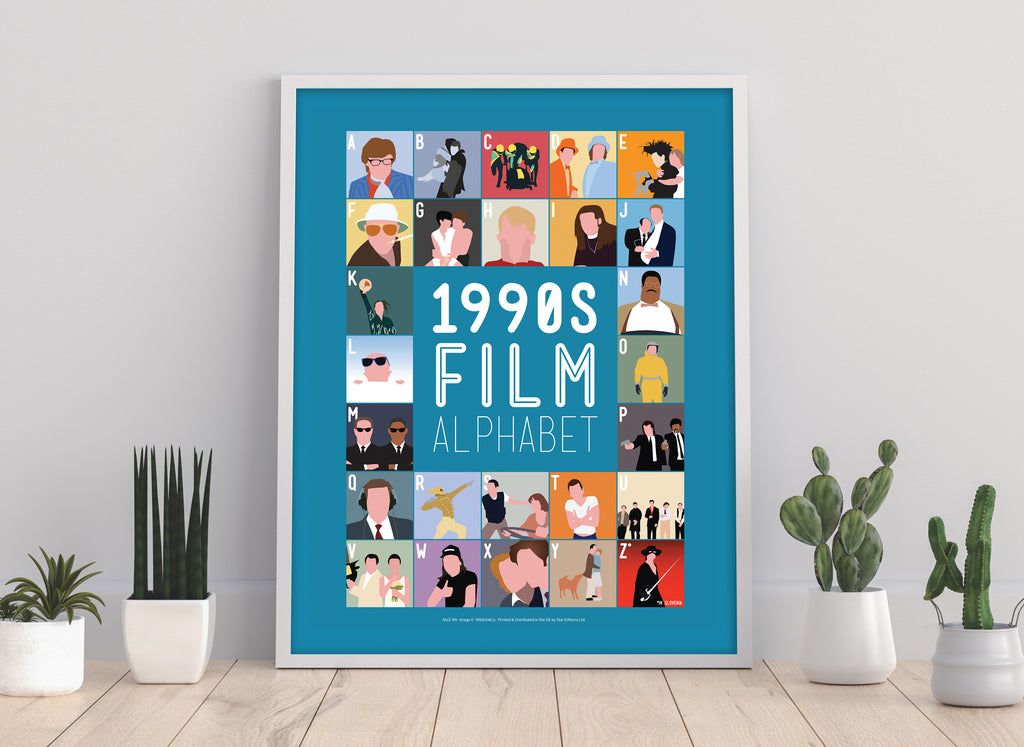 1990's Film Alphabet - 11X14inch Premium Art Print