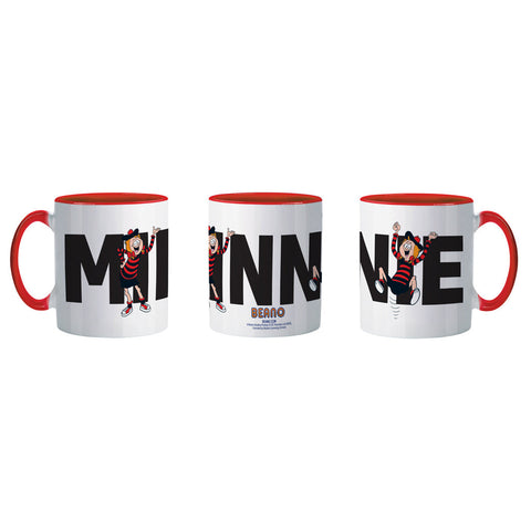 Minnie the Minx Red Coloured Insert Mug