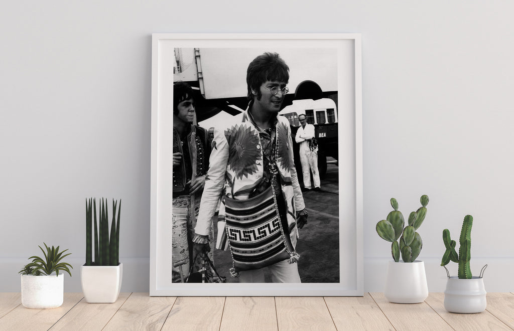 The Beatles - John Lennon Flower Jacket - Premium Art Print