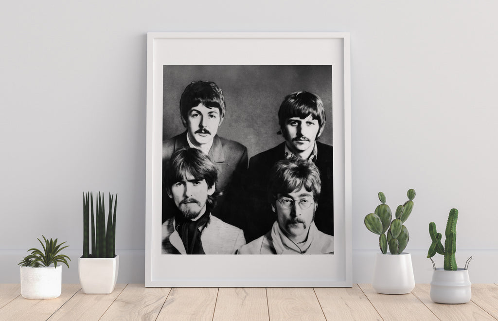 The Beatles - Black And White High Contrast - Art Print
