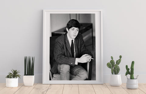 The Beatles - Paul Mccartney Smoking - Premium Art Print