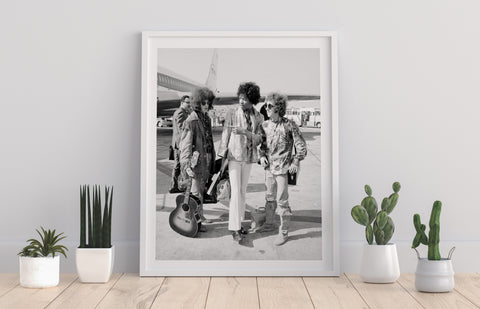 Jimi Hendrix Arrives At Heathrow - 11X14inch Premium Art Print