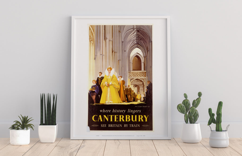 Canterbury - Where History Lingers, By Train Art Print
