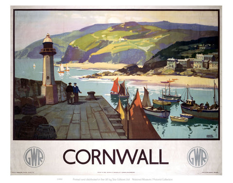 Cornwall GWR 24" x 32" Matte Mounted Print