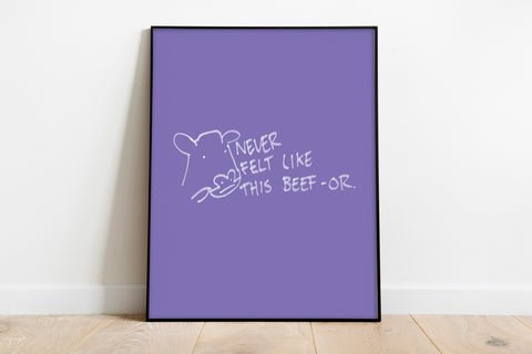 Cow - Beef-Or - 11X14inch Premium Art Print