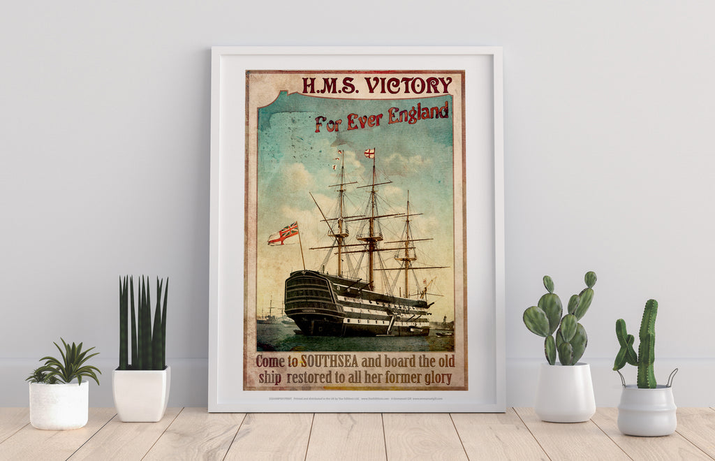 H.M.S. Victory - Southsea - 11X14inch Premium Art Print