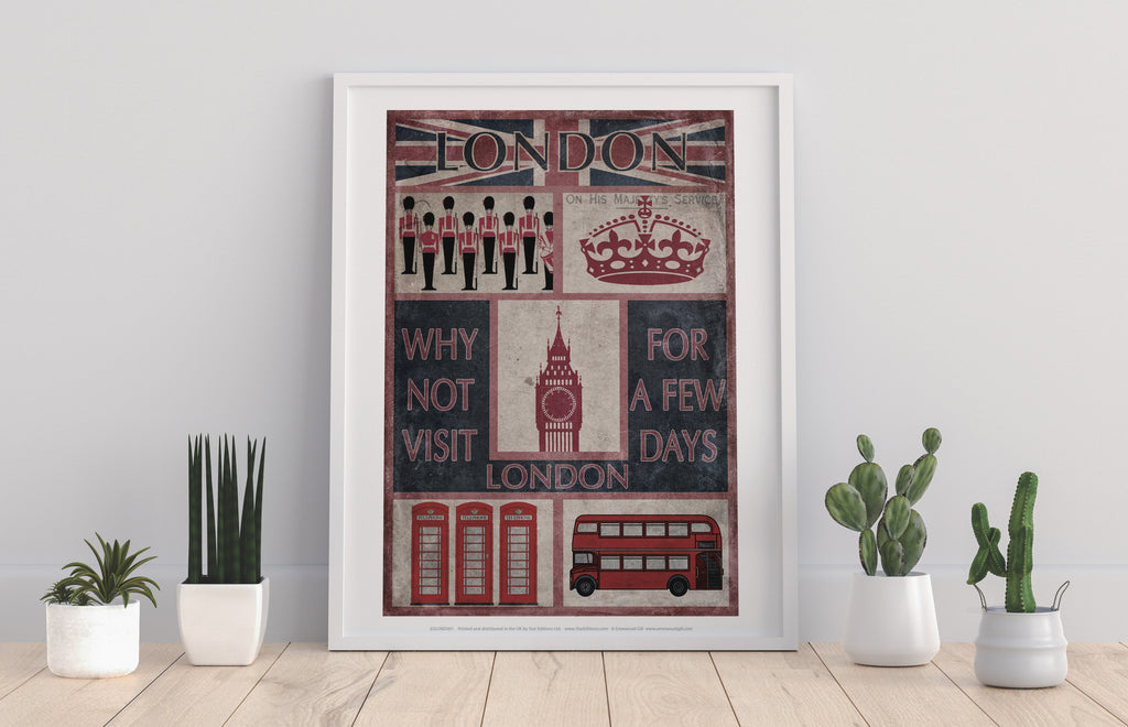 London - Why Not Visit - 11X14inch Premium Art Print