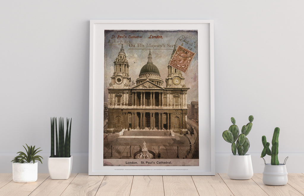 St. Pauls Cathedral - London - 11X14inch Premium Art Print