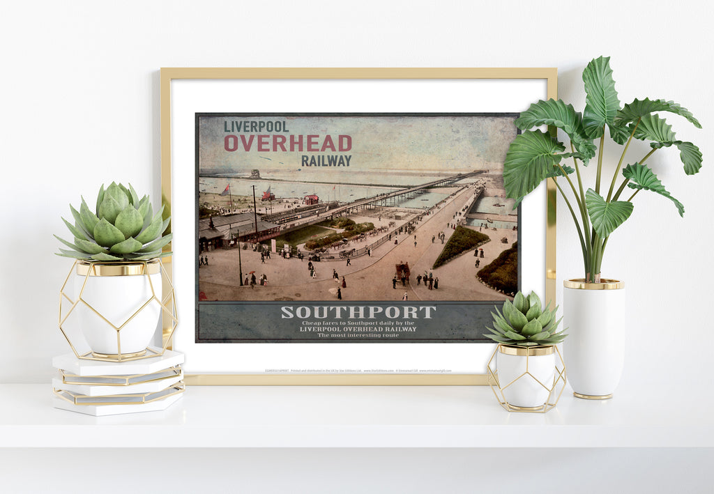 Southport - Overhead Railway - 11X14inch Premium Art Print