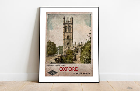 Magdalen College Tower - Oxford - 11X14inch Premium Art Print