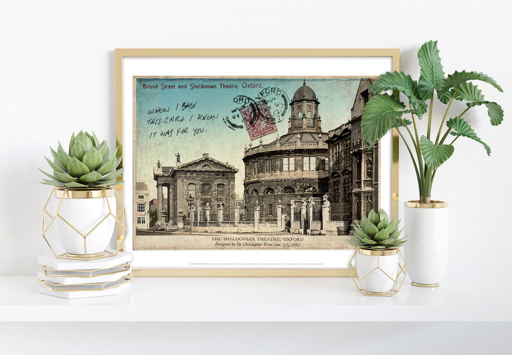 The Sheldonian Theatre - Oxford - 11X14inch Premium Art Print