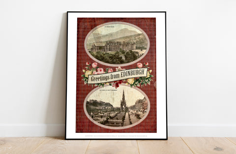 Greetings From Edinburgh - 11X14inch Premium Art Print