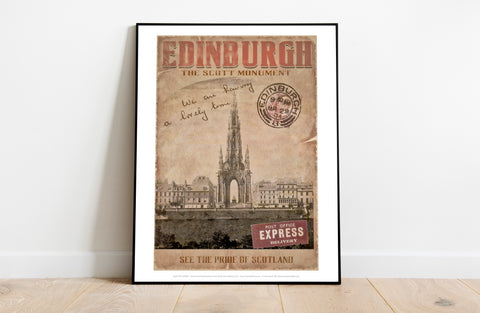 Edinburgh - Scott Monument - 11X14inch Premium Art Print
