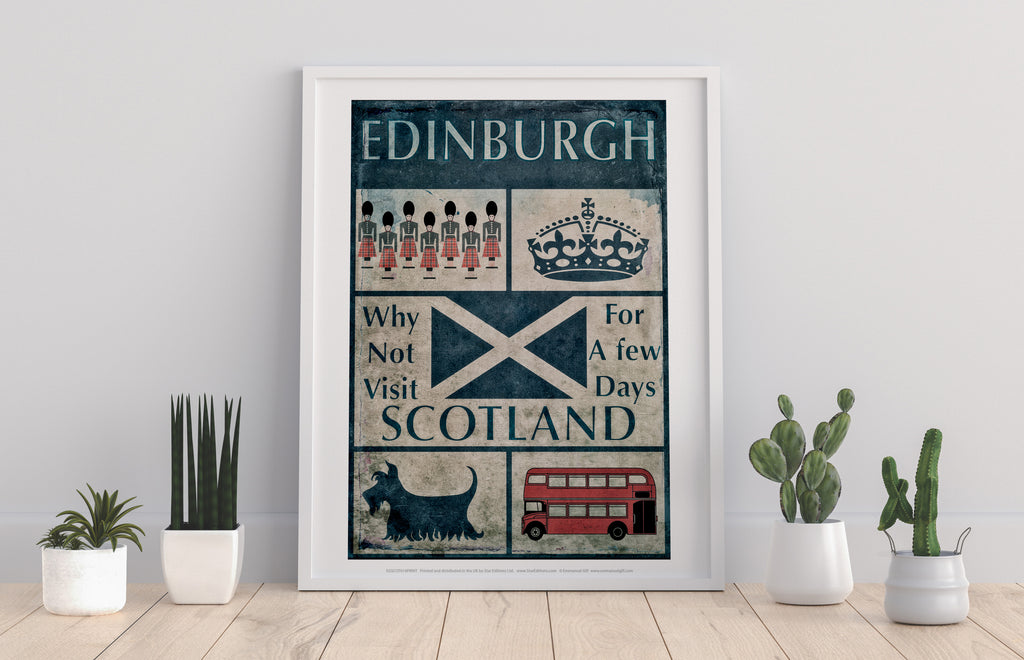 Edinburgh - Visit Scotlant - 11X14inch Premium Art Print