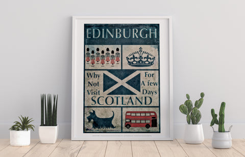 Edinburgh - Visit Scotlant - 11X14inch Premium Art Print