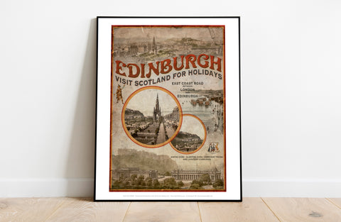 Edinburgh - Scotland For Holidays - 11X14inch Premium Art Print