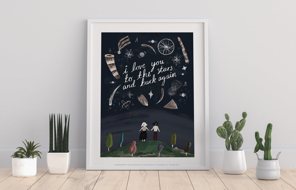 Stars And Back - 11X14inch Premium Art Print