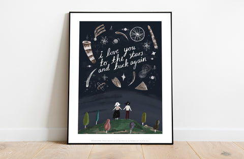 Stars And Back - 11X14inch Premium Art Print