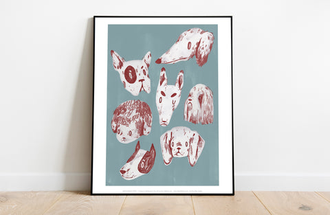 Dogs - 11X14inch Premium Art Print