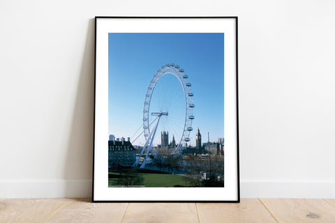 London Eye, Houses Of Parliment And Big Ben - Art Print